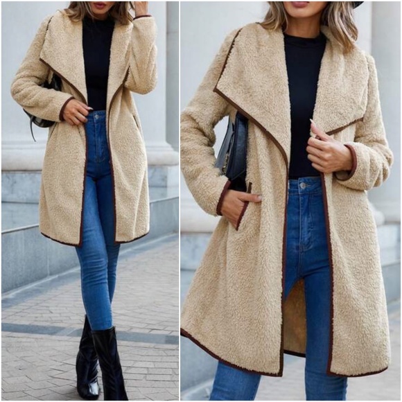 BellanBlue Jackets & Blazers - BellanBlue Tan Teddy Jacket